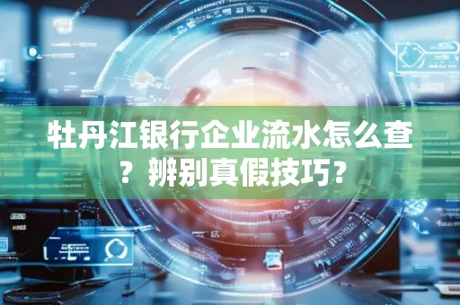 牡丹江银行企业流水怎么查？辨别真假技巧？